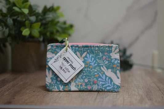 Bunny Floral Mini Pouch
