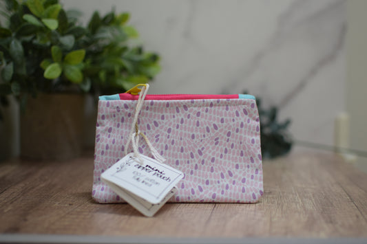 Purple Pebbles Mini Zipper Pouch