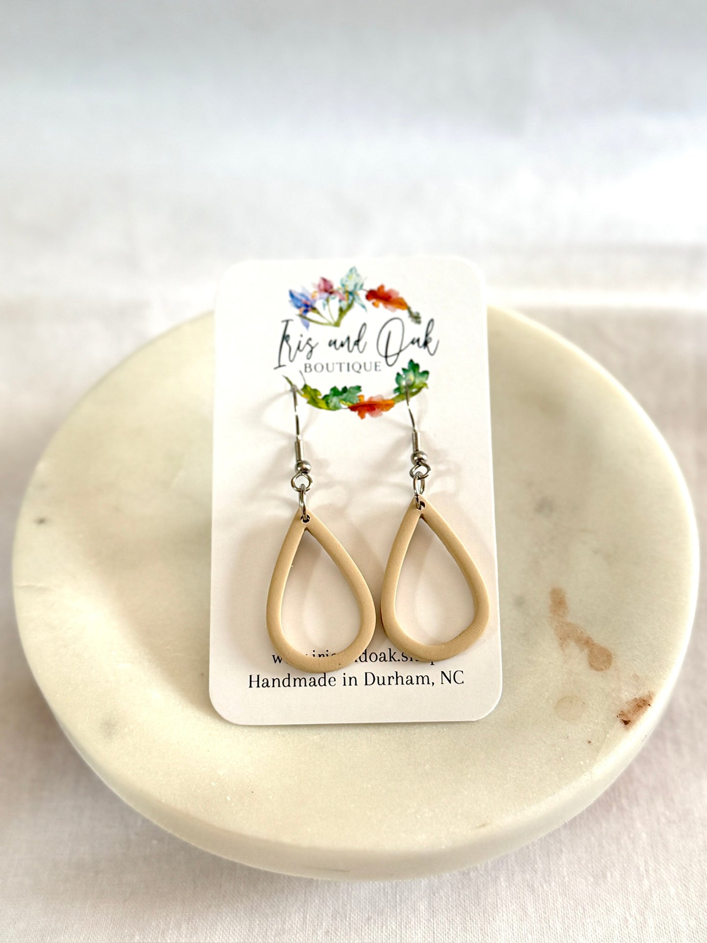 Neutral Open Teardrops (multiple colors)