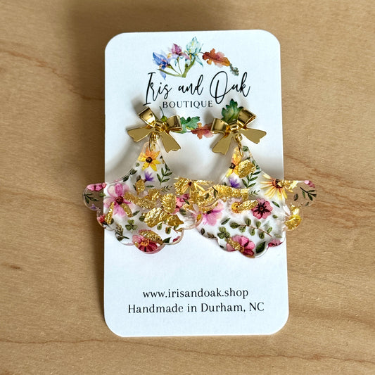Golden Floral - Fan