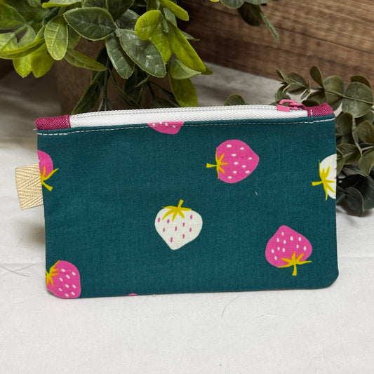 Strawberry Mini Zipper Pouch