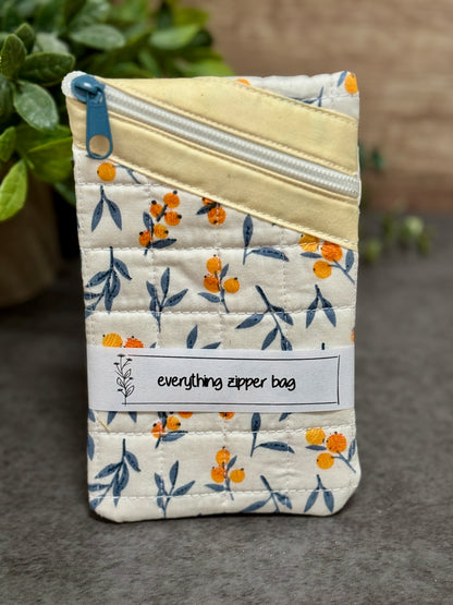 White and Orange Floral