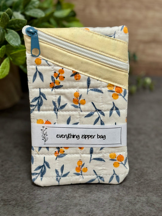 White and Orange Floral