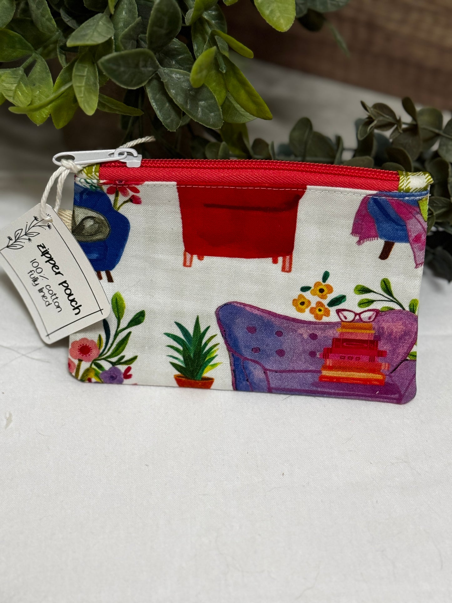 Reading is Fun - Reading Nook Mini Zipper Pouch