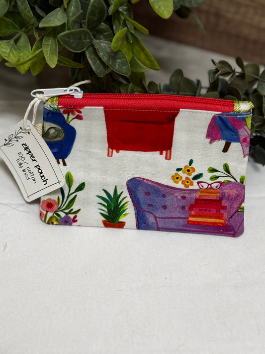 Reading is Fun - Reading Nook Mini Zipper Pouch
