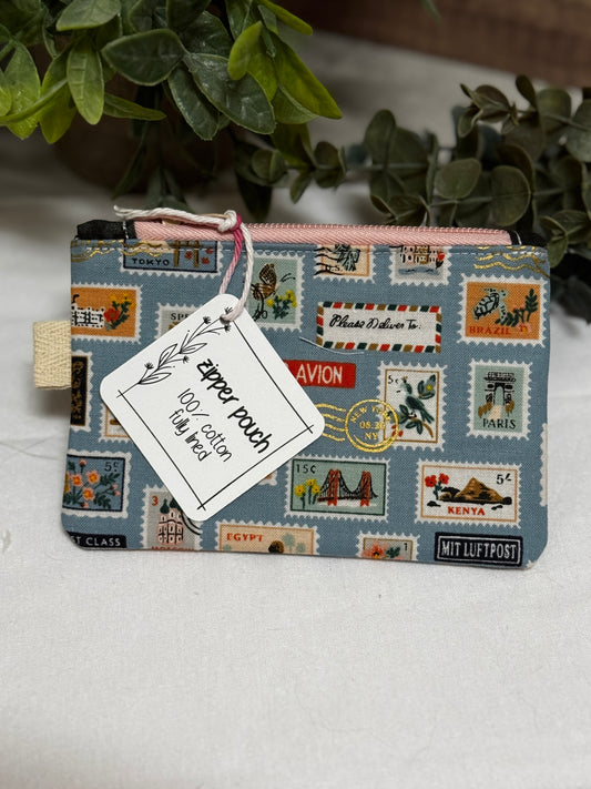 Bon Voyage Mini Zipper Pouch