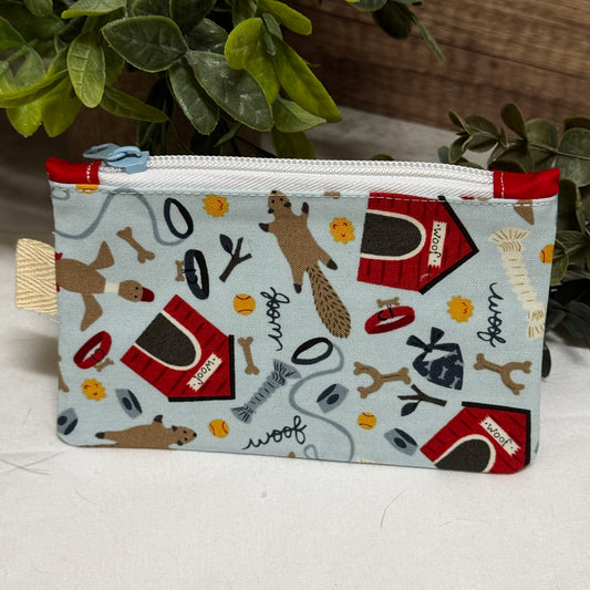Woof Dogs Mini Zipper Pouch