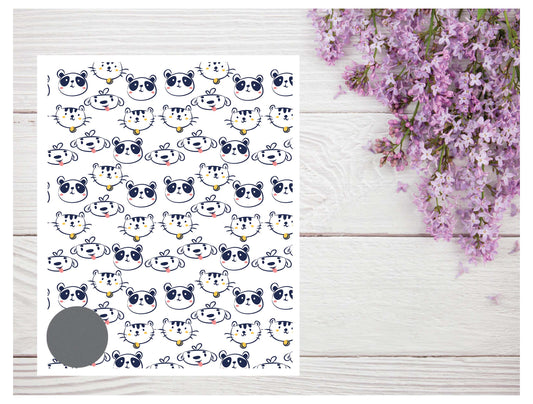 Cute Animals 6 Transfer Paper