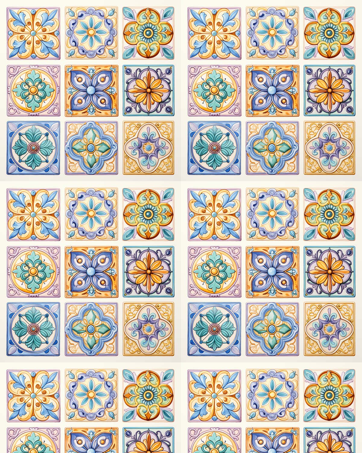 Mosaic Tile 10 Transfer Paper