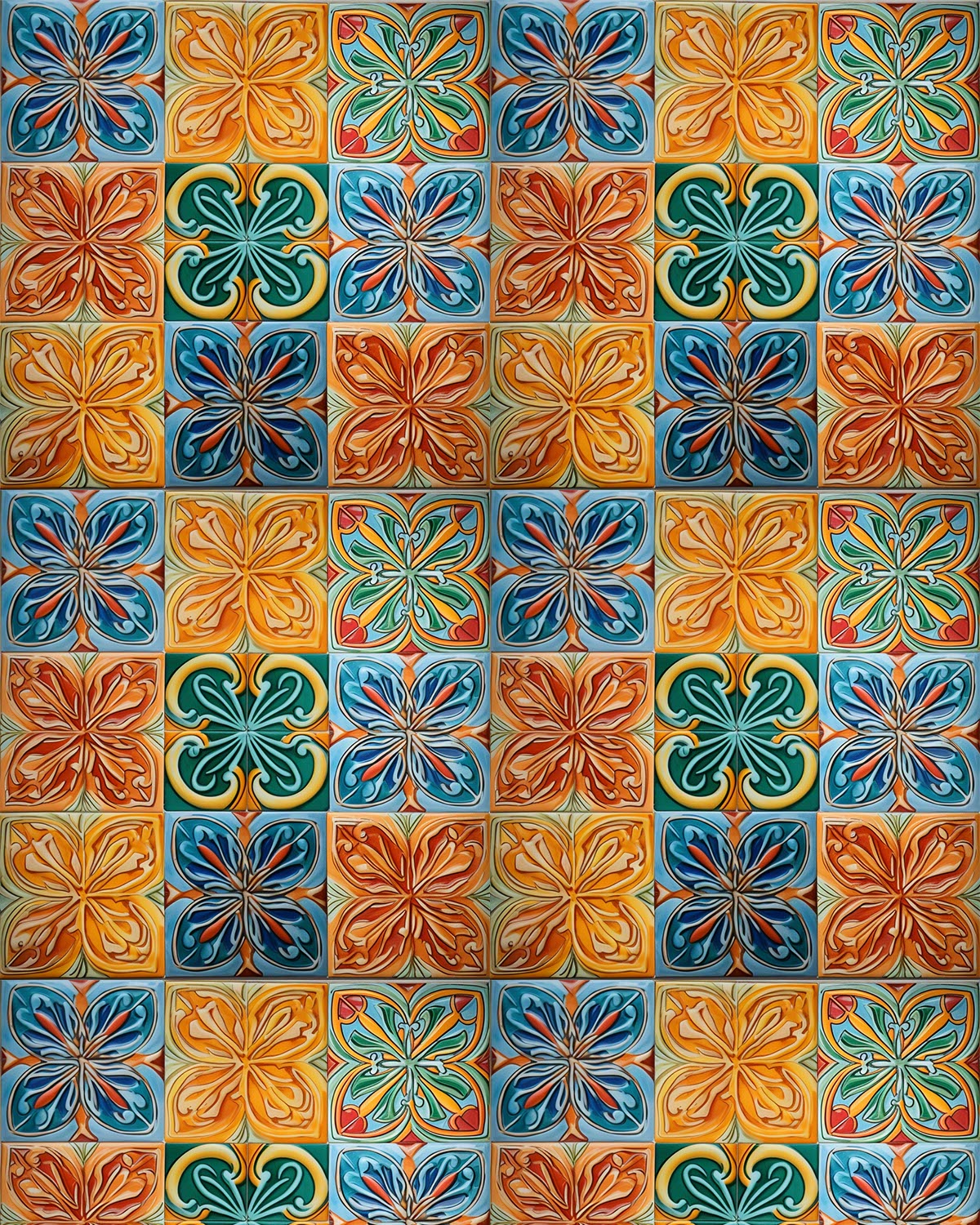 Mosaic Tile 12 Transfer Paper