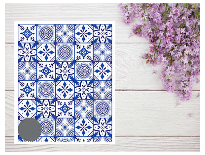 Mosaic Tile 17 Transfer Paper