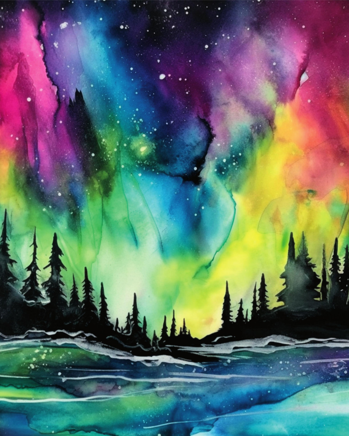 Northern Lights Transfer Paper 01