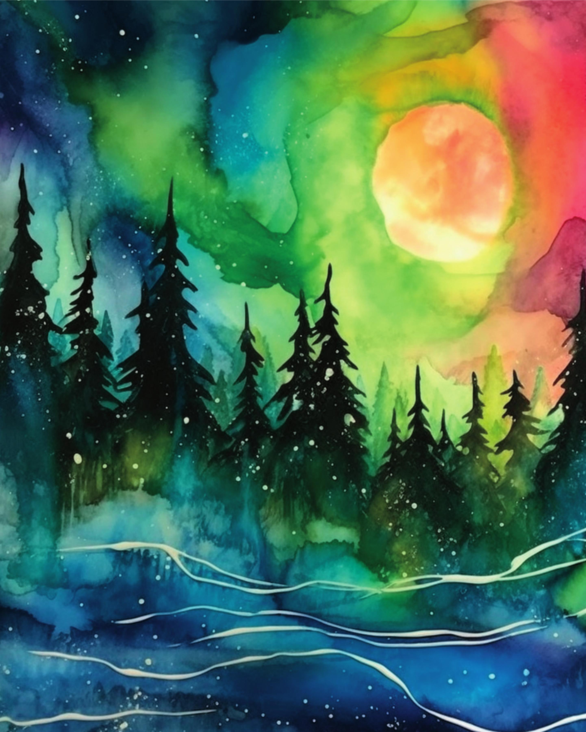 Northern Lights Transfer Paper 03