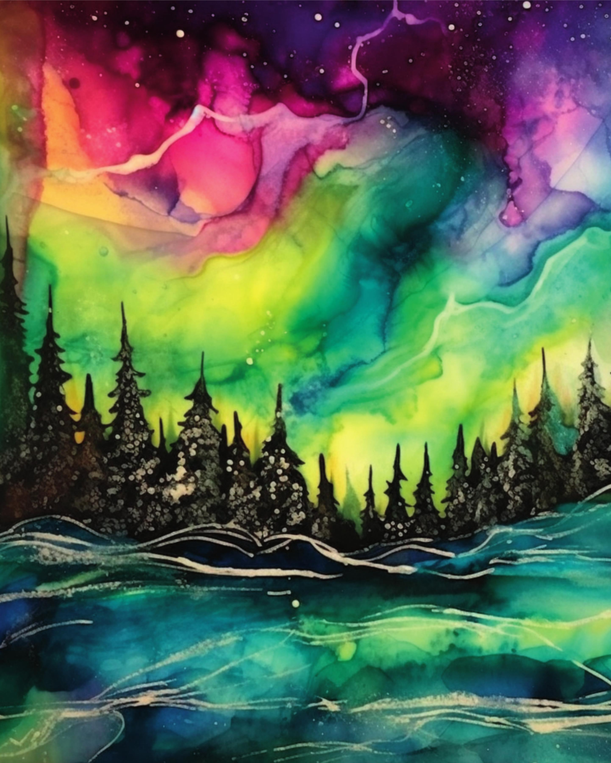 Northern Lights Transfer Paper 08