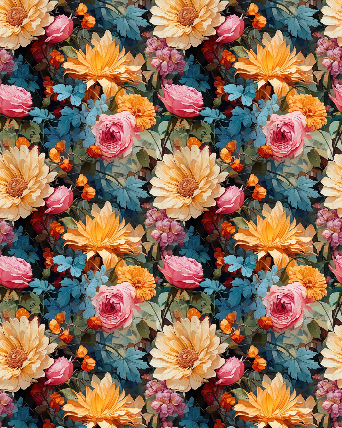 Watercolor Flowers 104 Transfer Paper