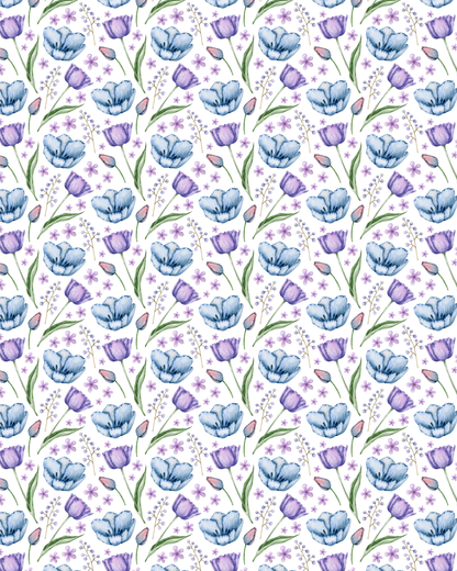 Watercolor Flowers 124 Transfer Paper