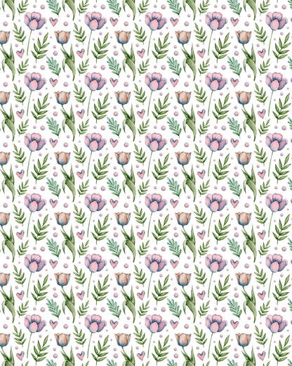 Watercolor Flowers 130 Transfer Paper