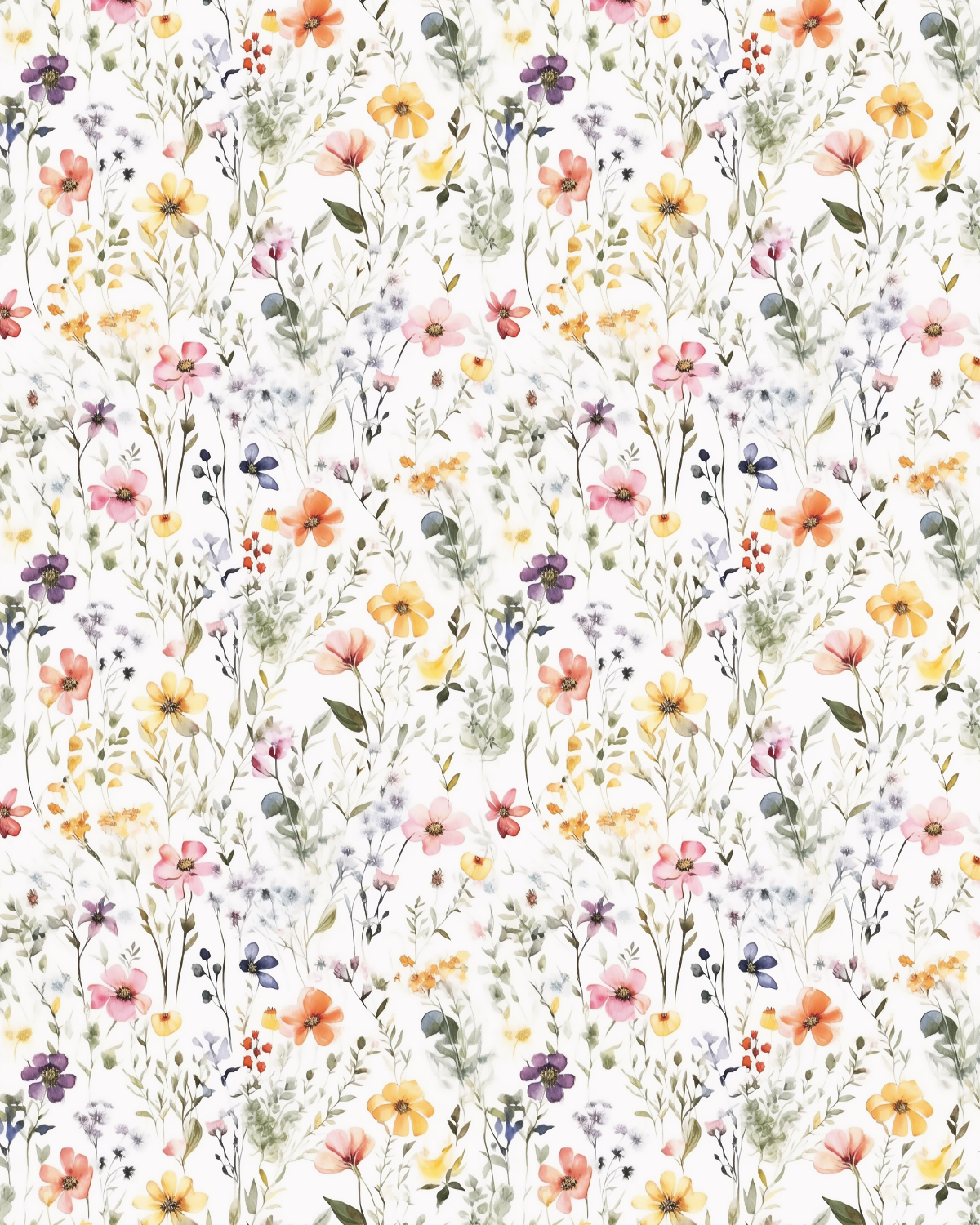Watercolor Flowers 167 Transfer Paper