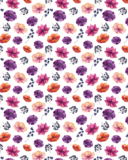 Watercolor Flowers 169 Transfer Paper