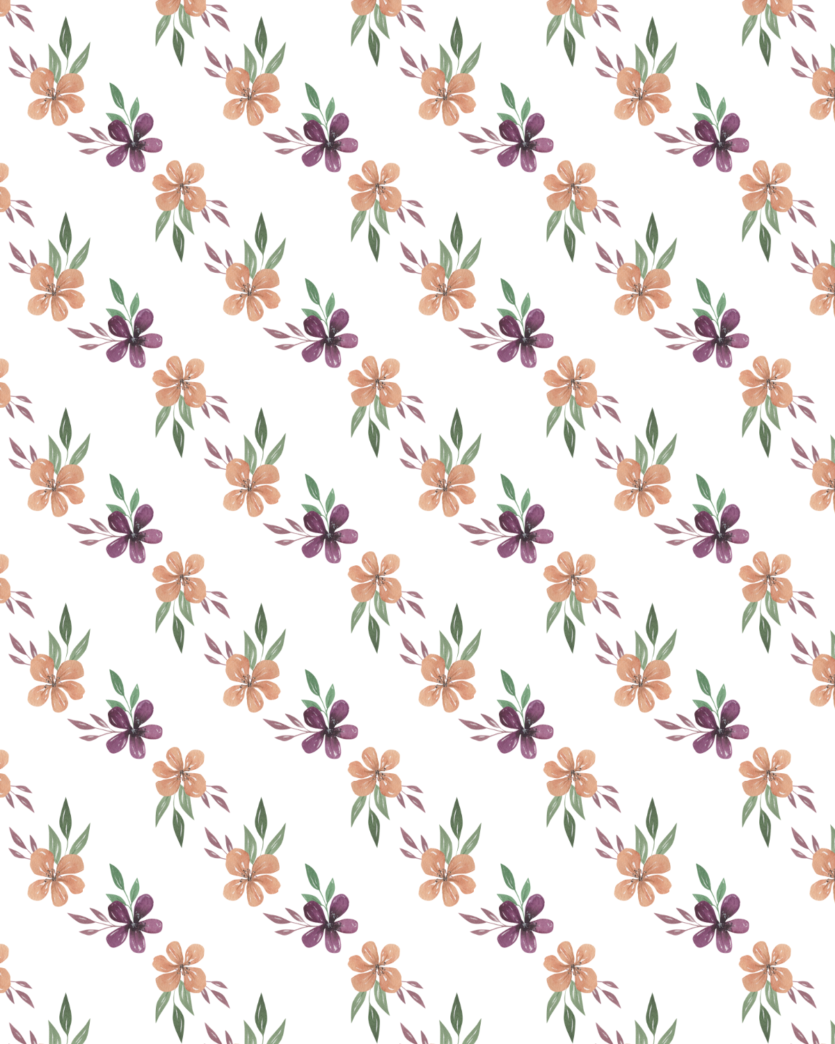 Watercolor Flowers 189 Transfer Paper