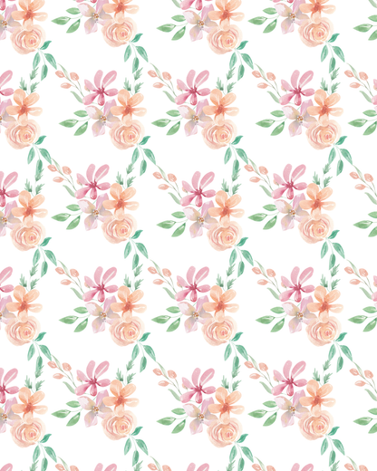 Watercolor Flowers 196 Transfer Paper