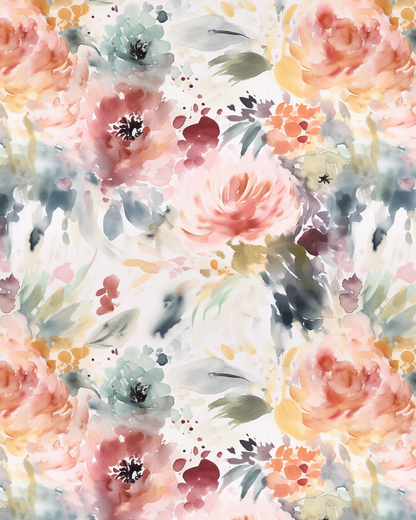 Watercolor Flowers 203 Transfer Paper