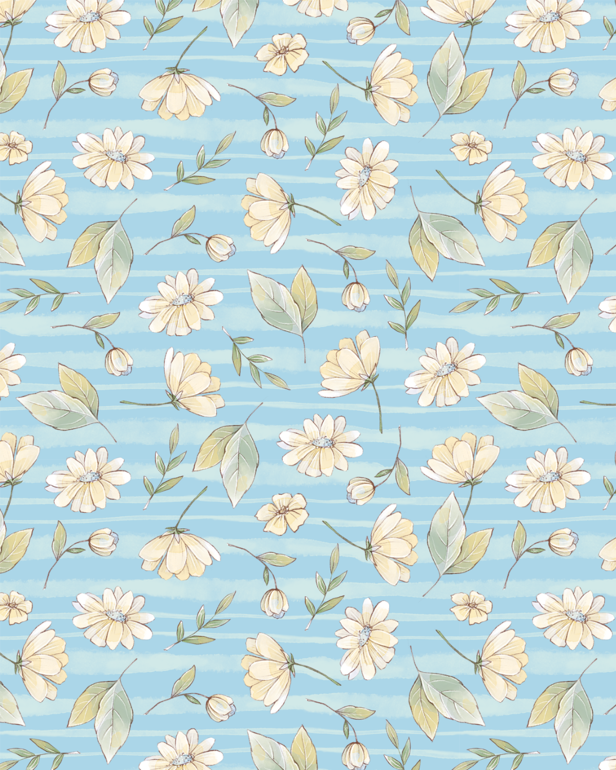 Watercolor Flowers 219 Transfer Paper