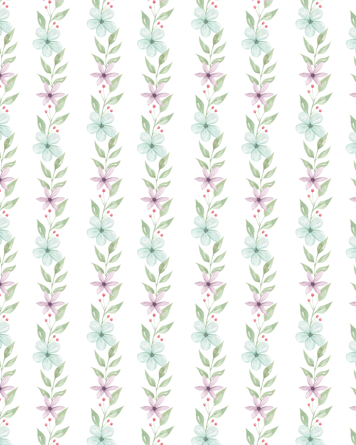 Watercolor Flowers 256 Transfer Paper