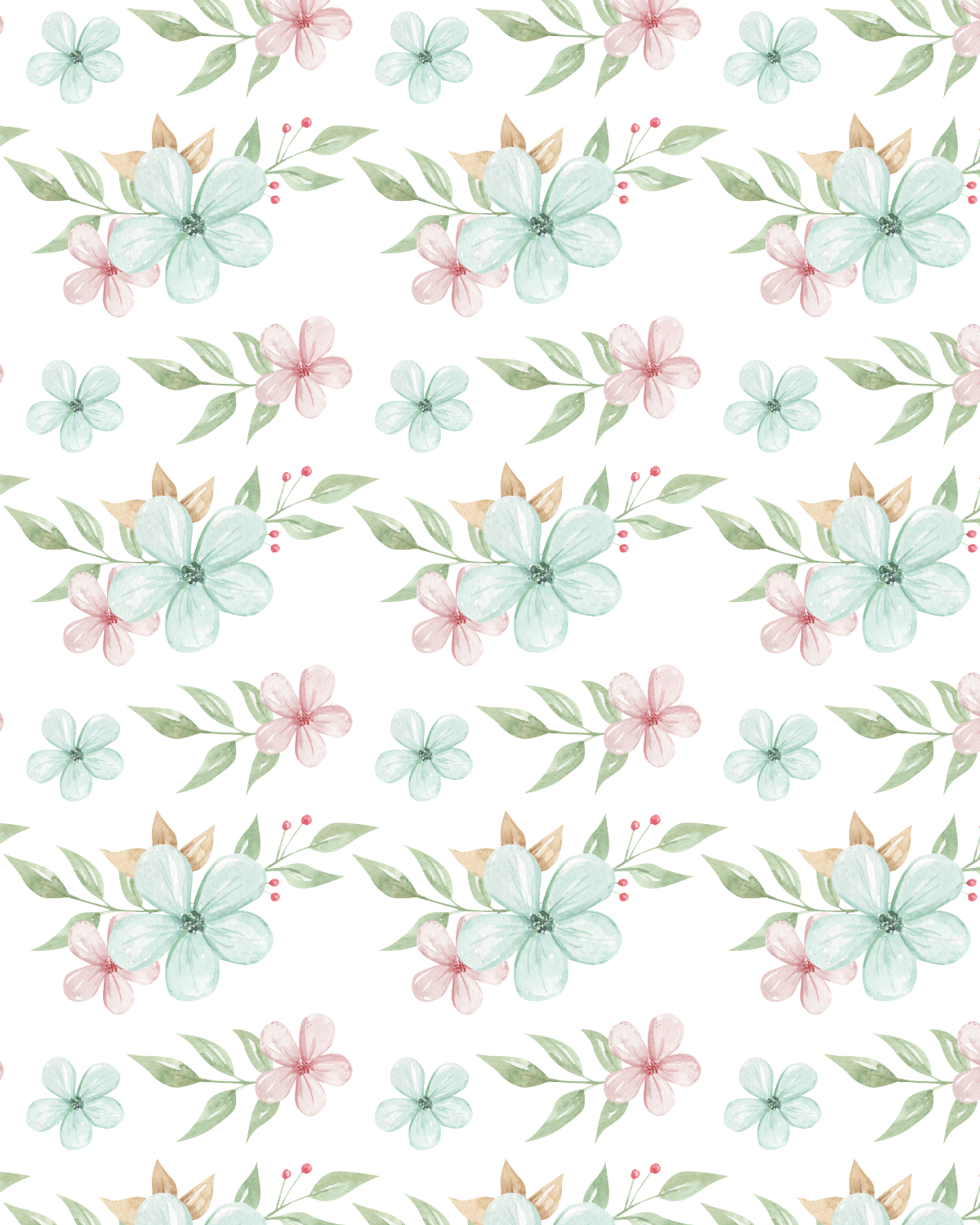 Watercolor Flowers 262 Transfer Paper