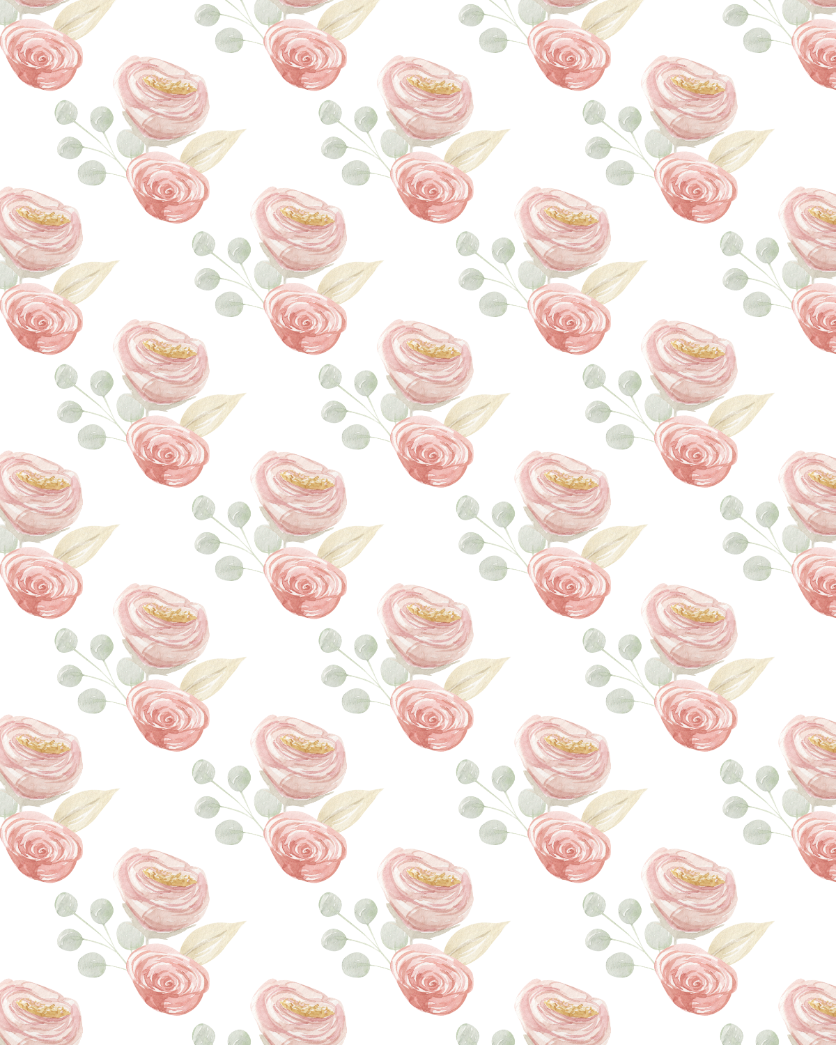 Watercolor Flowers 268 Transfer Paper