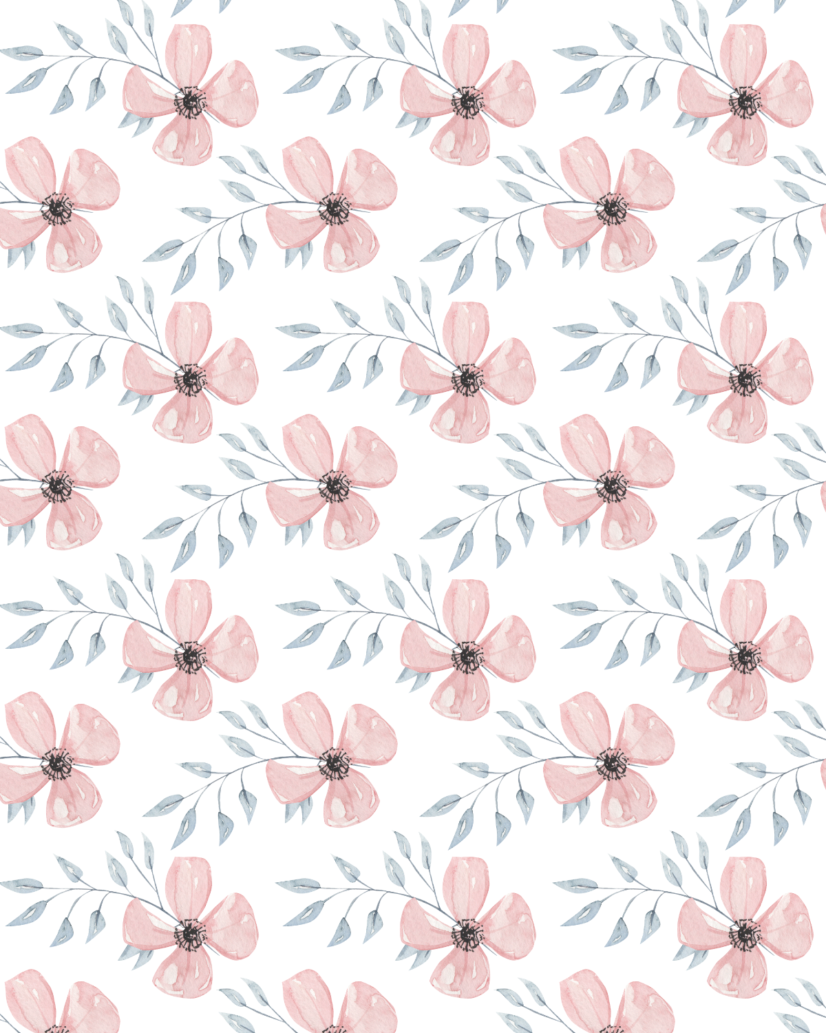 Watercolor Flowers 274 Transfer Paper