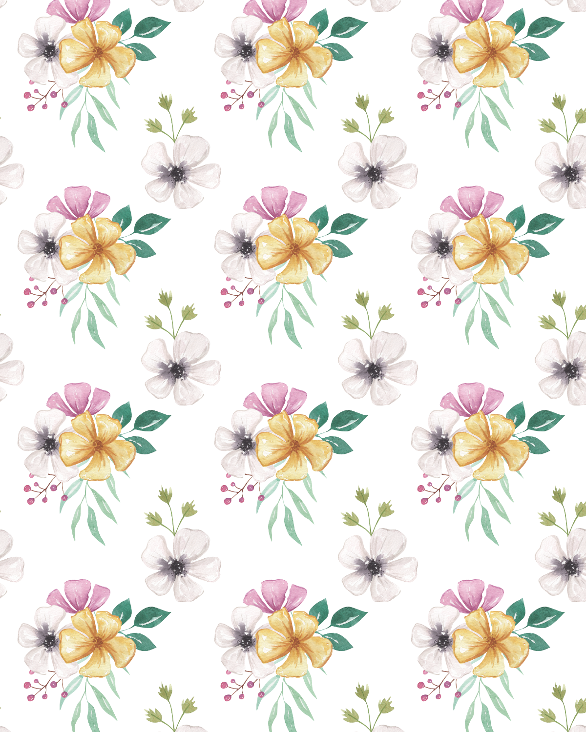 Watercolor Flowers 275 Transfer Paper