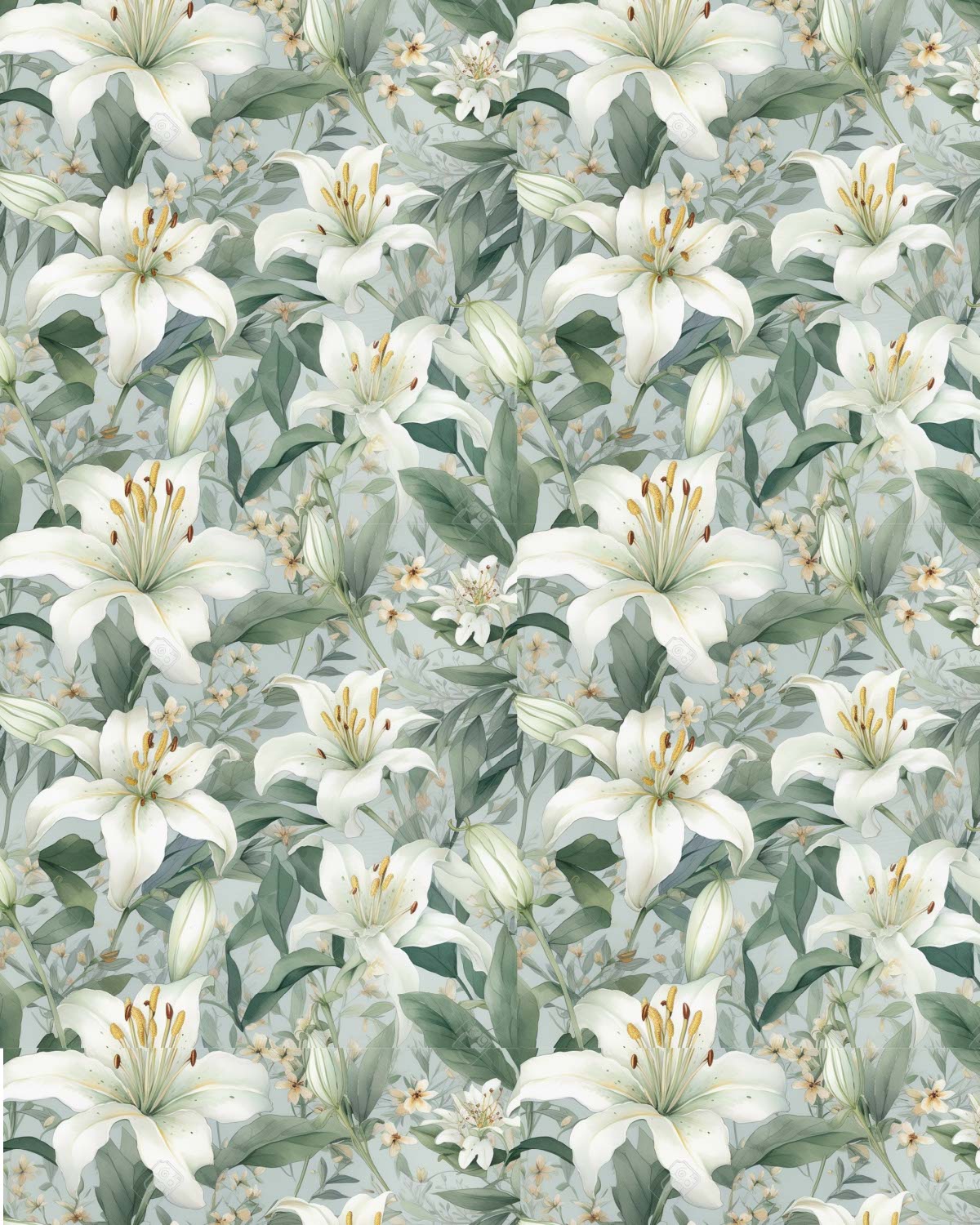 Watercolor Flowers 052 Transfer Paper