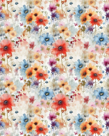 Watercolor Flowers 072 Transfer Paper