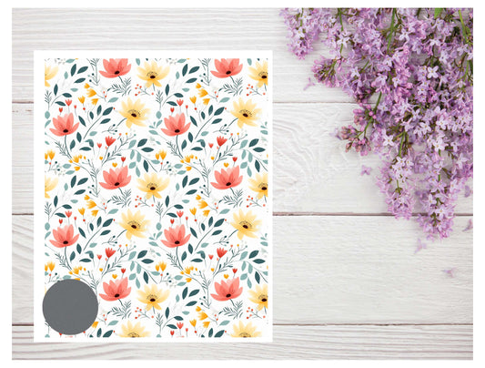 Watercolor Flowers 109 Transfer Paper