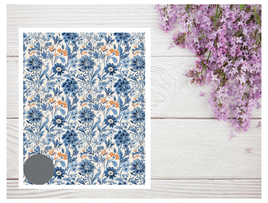 Watercolor Flowers 122 Transfer Paper