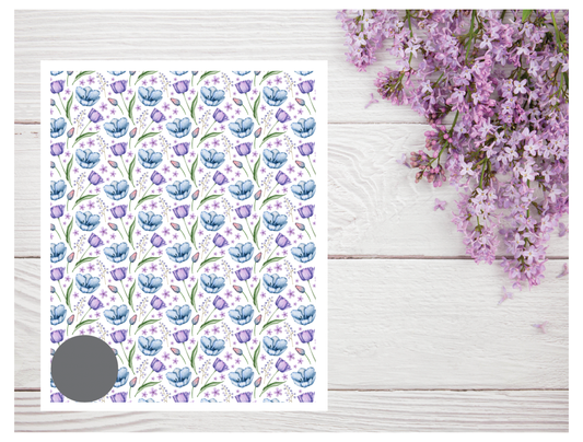 Watercolor Flowers 124 Transfer Paper