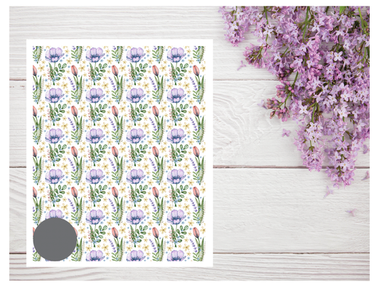 Watercolor Flowers 125 Transfer Paper