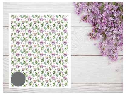 Watercolor Flowers 130 Transfer Paper