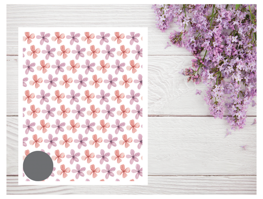 Watercolor Flowers 179 Transfer Paper
