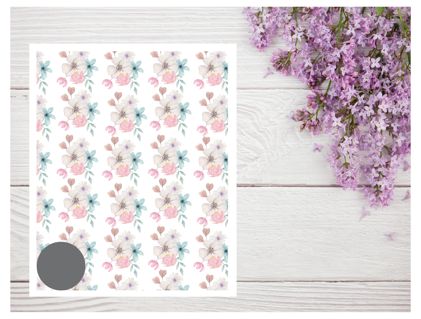 Watercolor Flowers 181 Transfer Paper