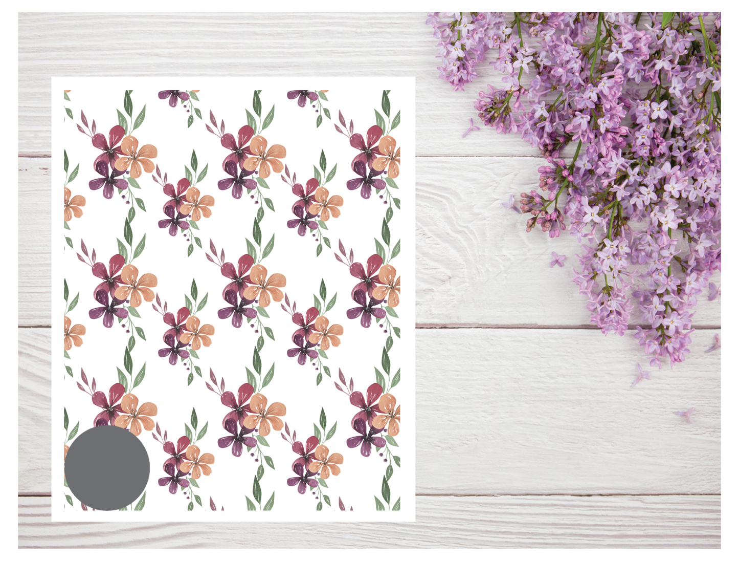 Watercolor Flowers 185 Transfer Paper
