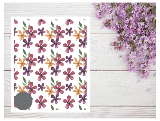 Watercolor Flowers 187 Transfer Paper