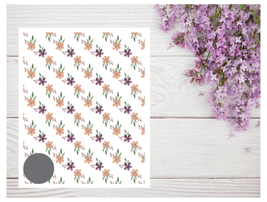 Watercolor Flowers 189 Transfer Paper