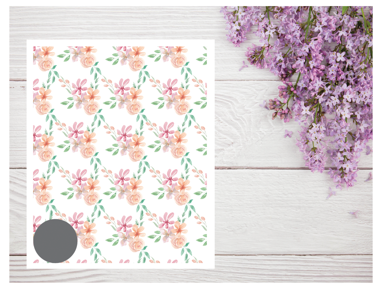 Watercolor Flowers 196 Transfer Paper