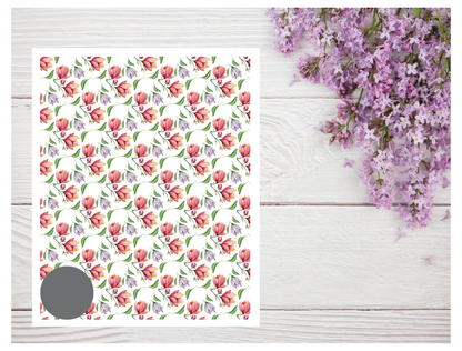 Watercolor Flowers 218 Transfer Paper