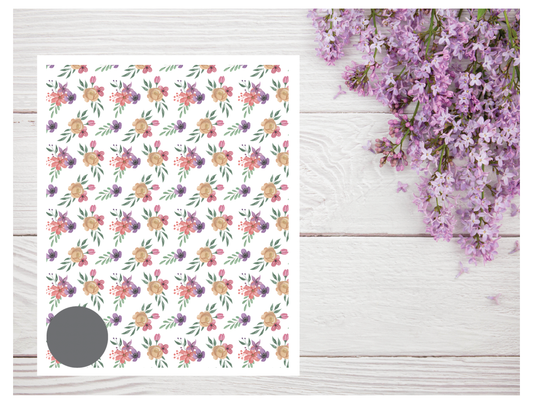 Watercolor Flowers 238 Transfer Paper