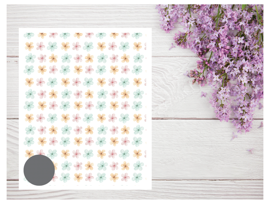 Watercolor Flowers 257 Transfer Paper