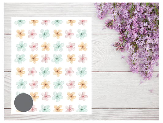 Watercolor Flowers 258 Transfer Paper