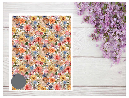 Watercolor Flowers 091 Transfer Paper